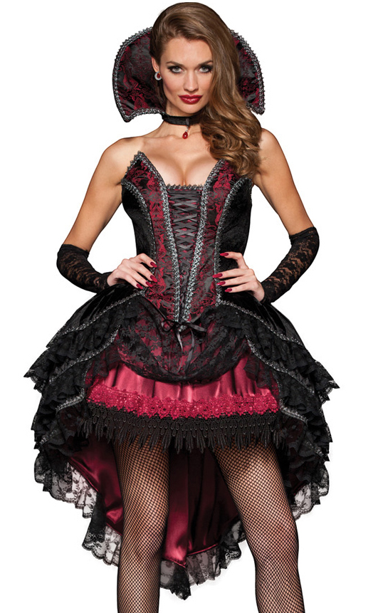 F1968 Vampire Halloween Costume Womens